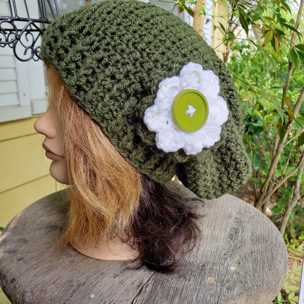 Handmade slouchy beanie